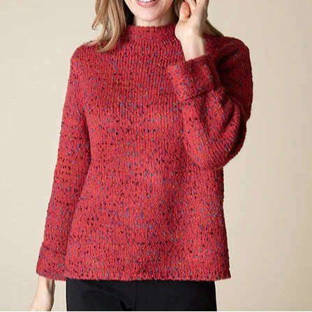 HABITAT - CONFETTI Pullover - Apple, Sweaters, Habitat, Plum Bottom