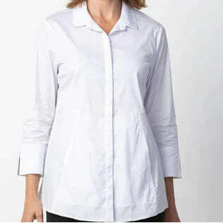 HABITAT - The "One" Shirt WORK SHIRT - White, Tops, Habitat, Plum Bottom