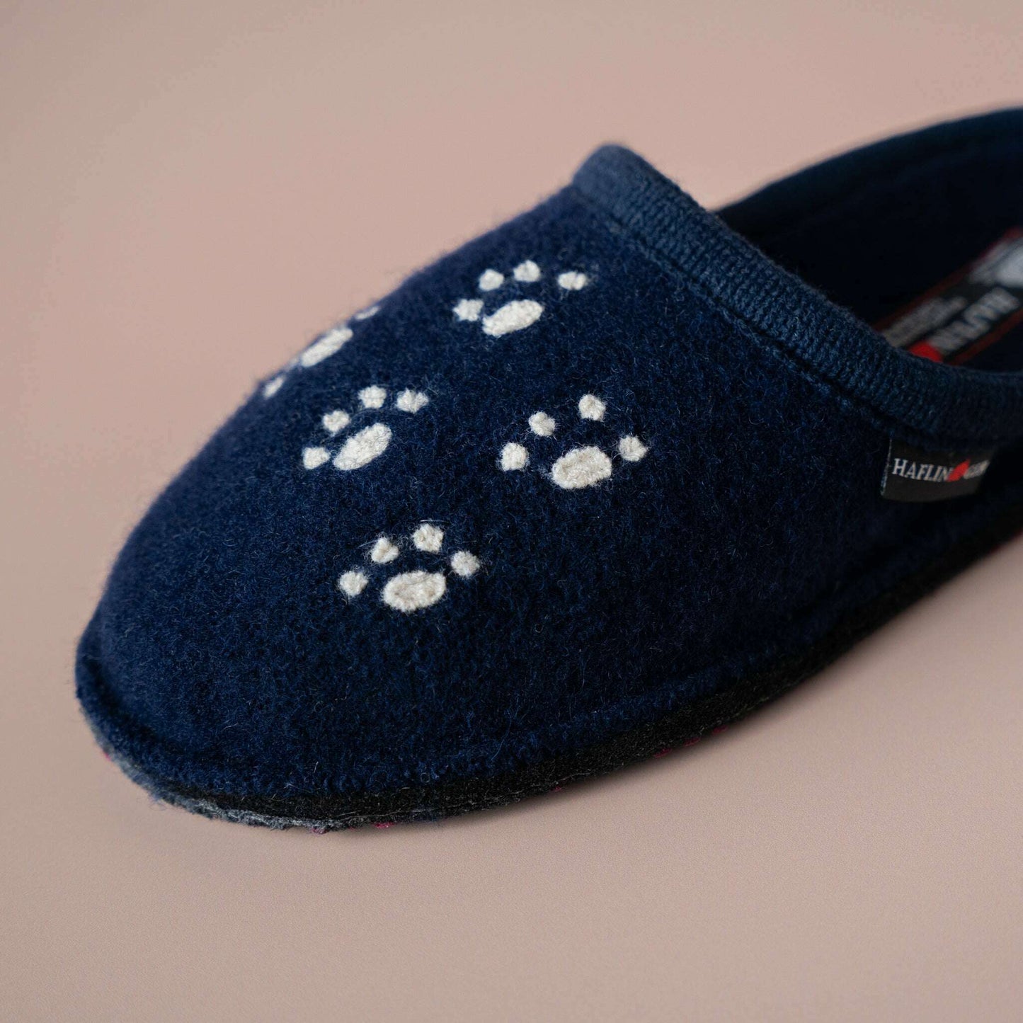 Haflinger - Fido - Navy, Slippers, Haflinger, Plum Bottom