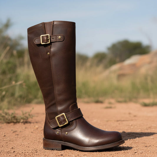 ERIC MICHAEL- Helena in Brown Suede/Leather