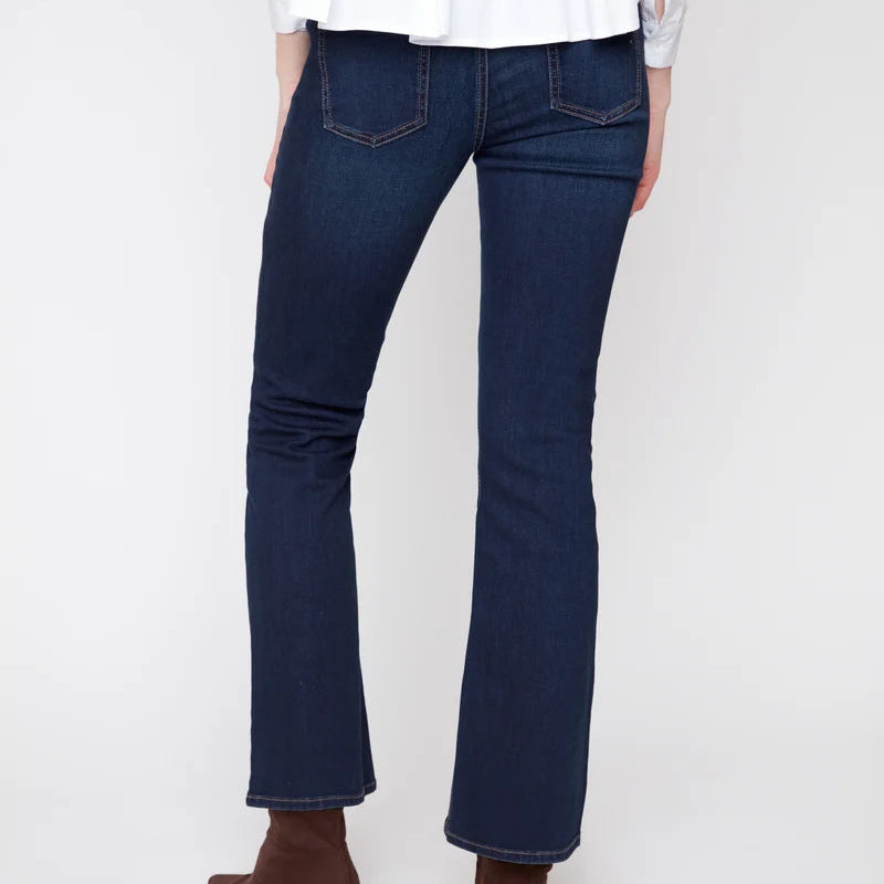 RENUAR Horsebit Detail Denim Pants