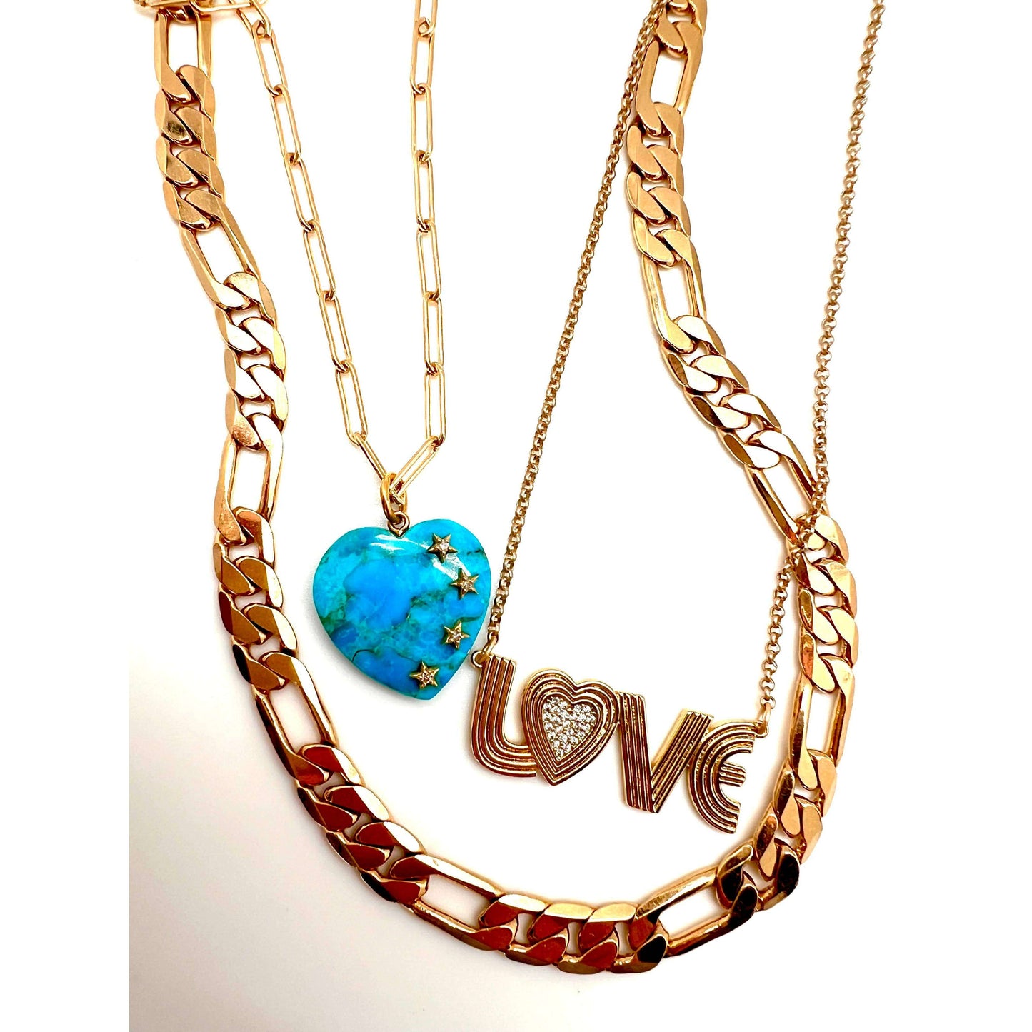 [Karli Buxton - Retro LOVE Necklace], [JEWELRY], [Karli Buxton], [Plum Bottom].