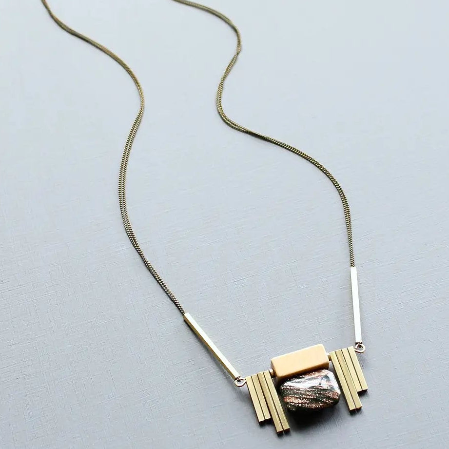 David Aubrey - HUNTER GREEN NECKLACE