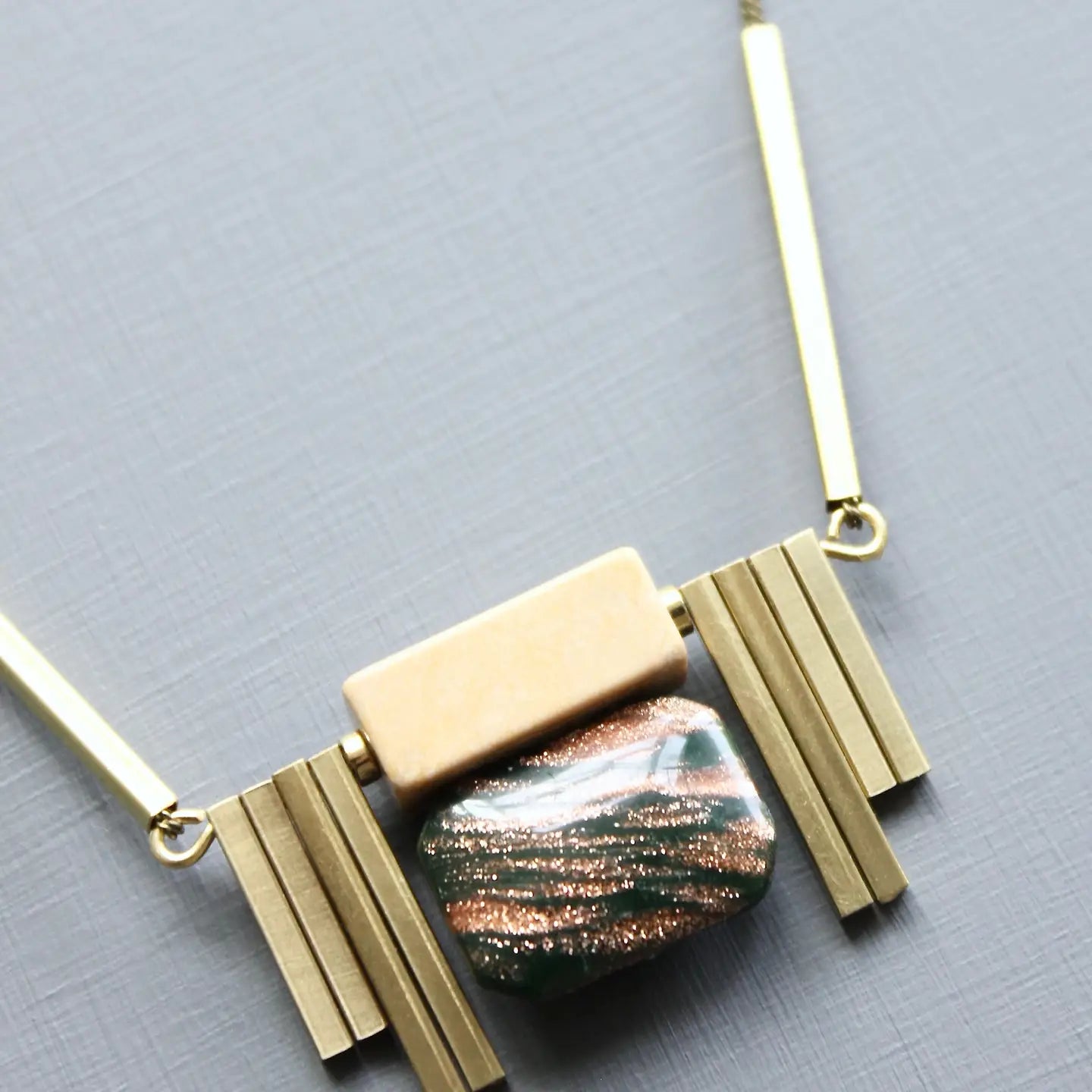 David Aubrey - HUNTER GREEN NECKLACE