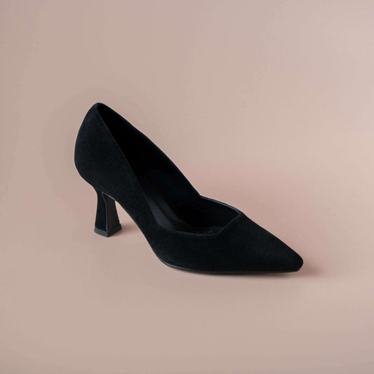 LODI - Genius - Black Suede, Pumps, LODI, Plum Bottom