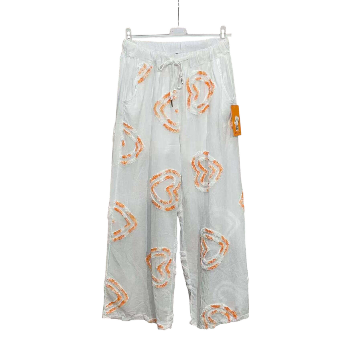 LOOWIE - ZOFCPOR Floral Cotton Pants Orange, Pants, LOOWIE, Plum Bottom