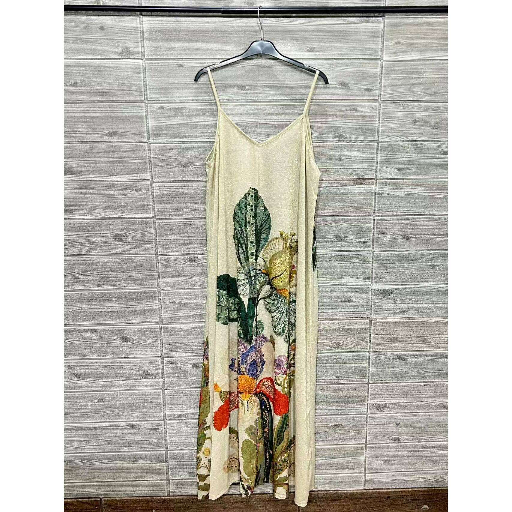 LOOWIE - ZOPDGR Printed Dress Green, Dresses, LOOWIE, Plum Bottom