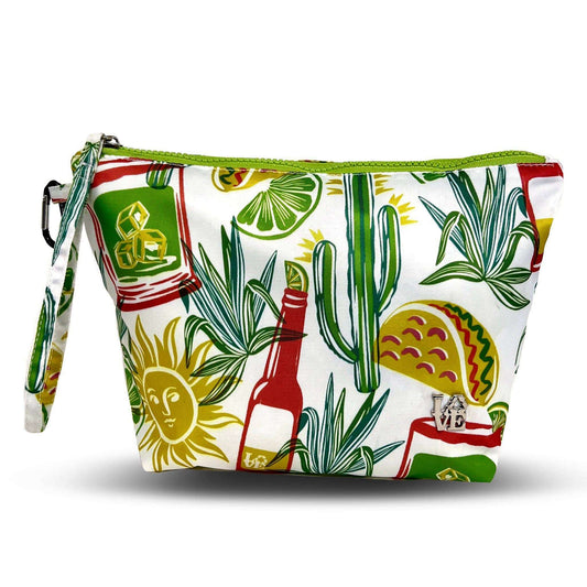 [Love Bags - POOL PARTY Water Resistant Pouch - Fiesta Time], [], [Love Bags], [Plum Bottom].