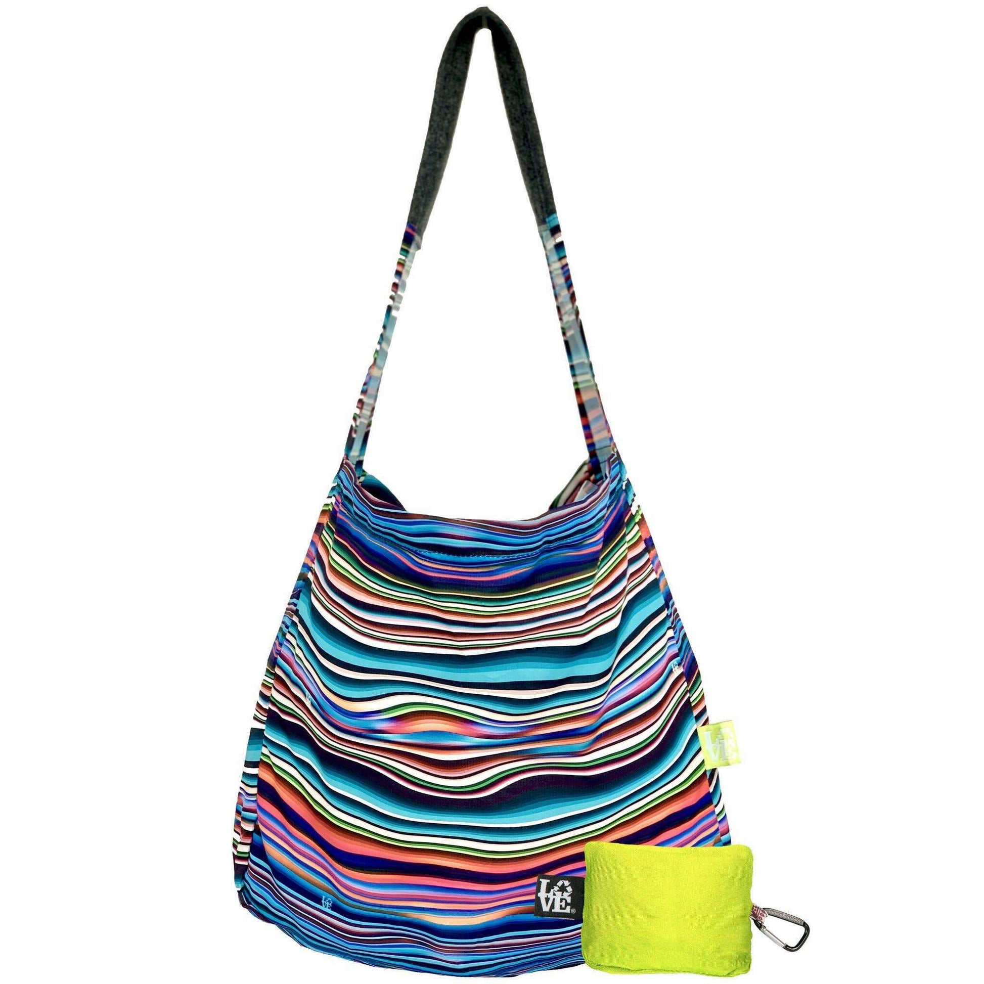[Love Bags - Stash It Tote Bag - Wavy Gravy], [], [Love Bags], [Plum Bottom].