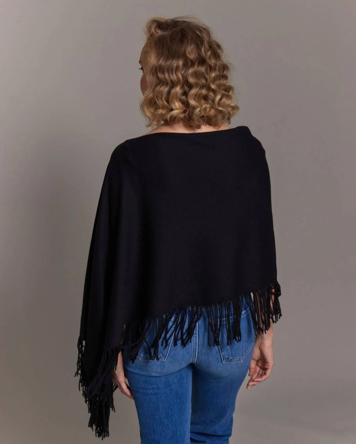 ALASHAN Cashmere Trade Wind Fringe Topper
