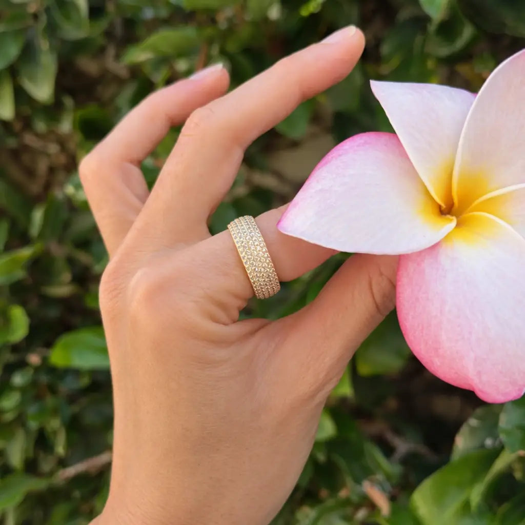 [NATIVE GEM Mini Billionaire Ring Gold], [JEWELRY], [Native Gem], [Plum Bottom].