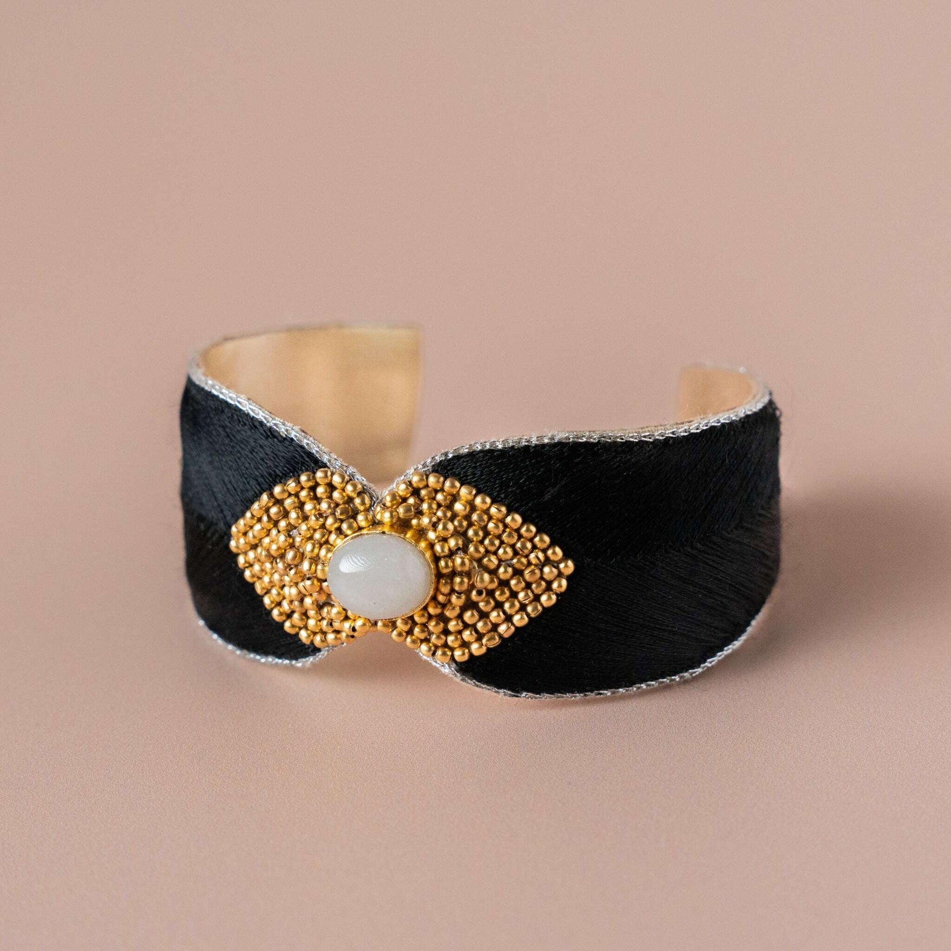 NAHUA - Braelle Bangle - Black, ACCESSORIES, NAHUA, Plum Bottom