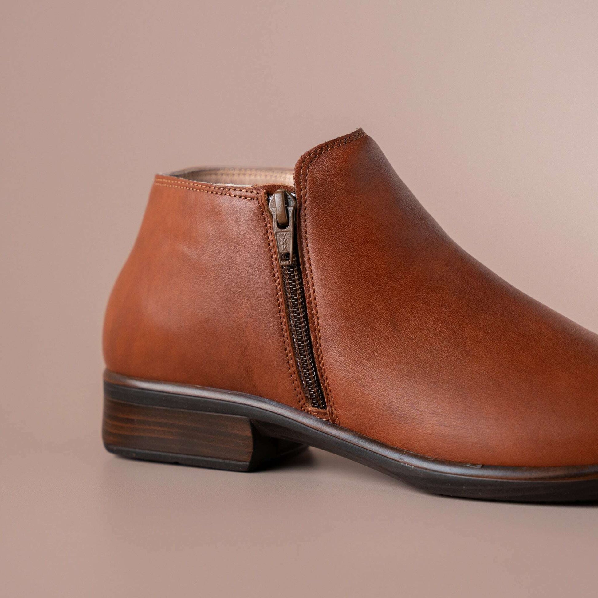 NAOT - Helm - Brown Peanut Leather, Boots, Yaleet, Plum Bottom