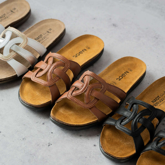 NAOT Liv Slide Sandal, Sandals, Yaleet, Plum Bottom