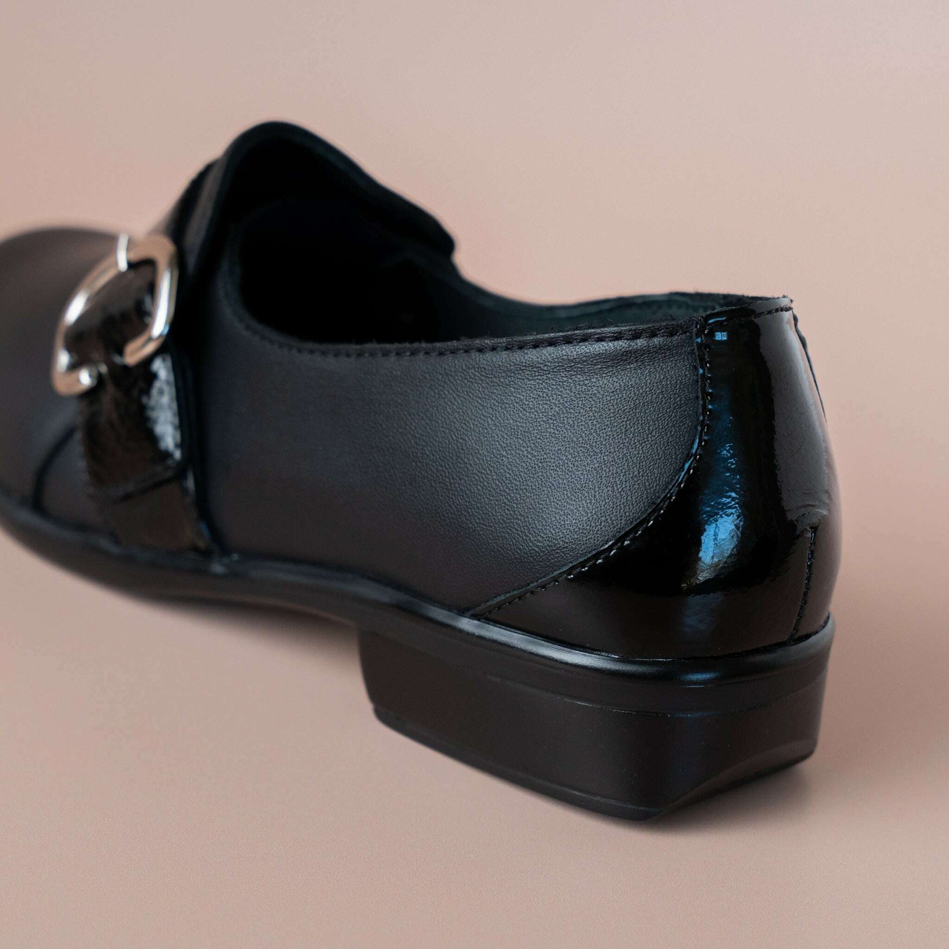 Naot - Viscol - Black/Black Patent, Loafers, Yaleet, Plum Bottom