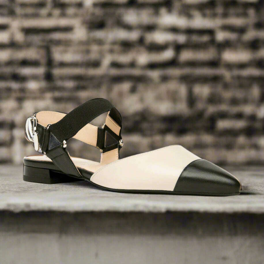 NERO GIARDINI - E409515 - Black & Cream*, Flats, NERO GIARDINI, Plum Bottom