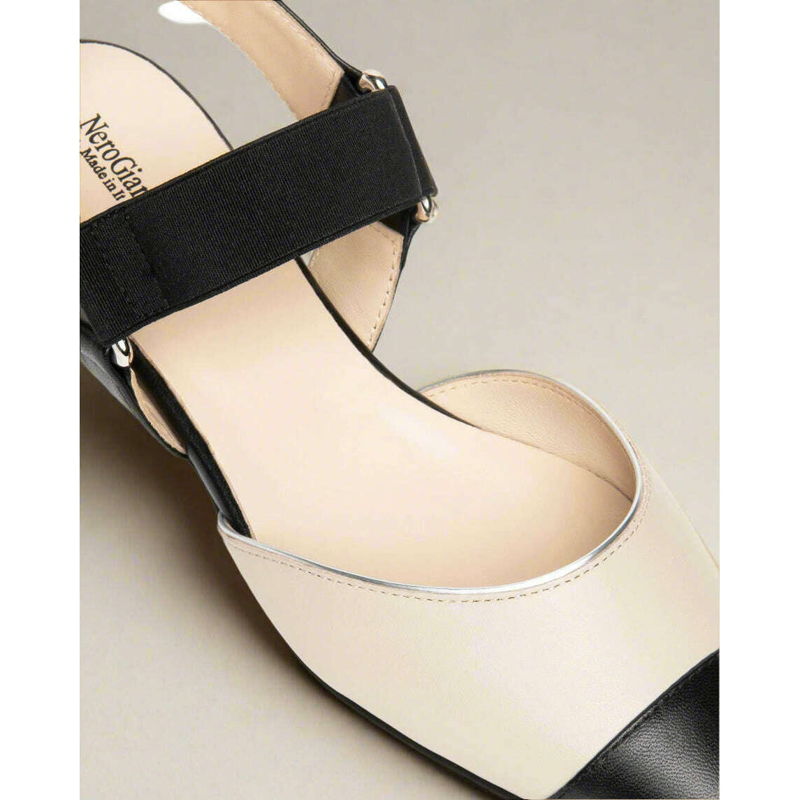 NERO GIARDINI - E409515 - Black & Cream*, Flats, NERO GIARDINI, Plum Bottom