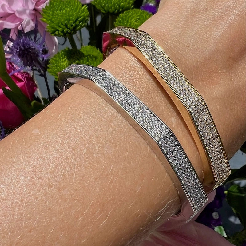 NATIVE GEM Octavia Bangle 14K Gold Vermeil