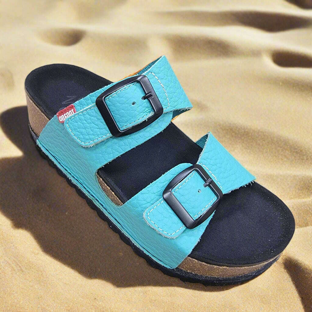 ON FOOT - Naoshima - Aquamarine, Sandals, ONFOOT, Plum Bottom