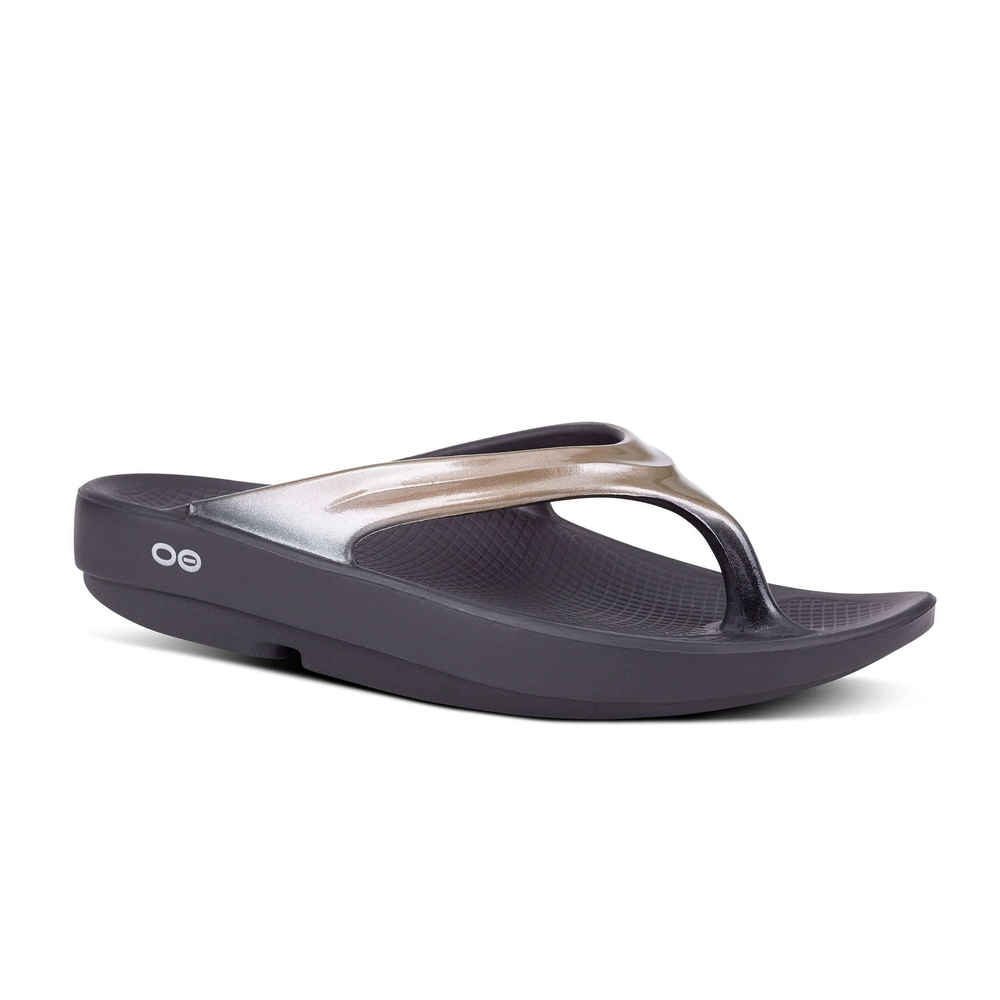 OOFOS - OOLALA LUXE SANDAL - Latte, Sandals, OOFOS, Plum Bottom