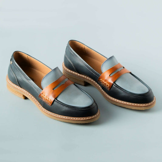 PIKOLINOS - Aldaya loafer in Ocean Combo, Loafers, Pikolinos, Plum Bottom