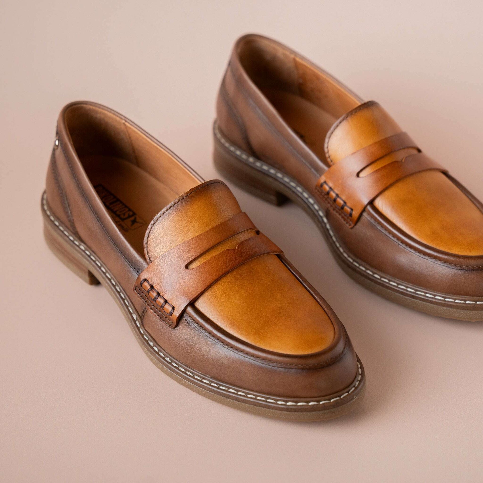 Pikolinos - Aldaya Loafer in Tan Combo, Loafers, Pikolinos, Plum Bottom