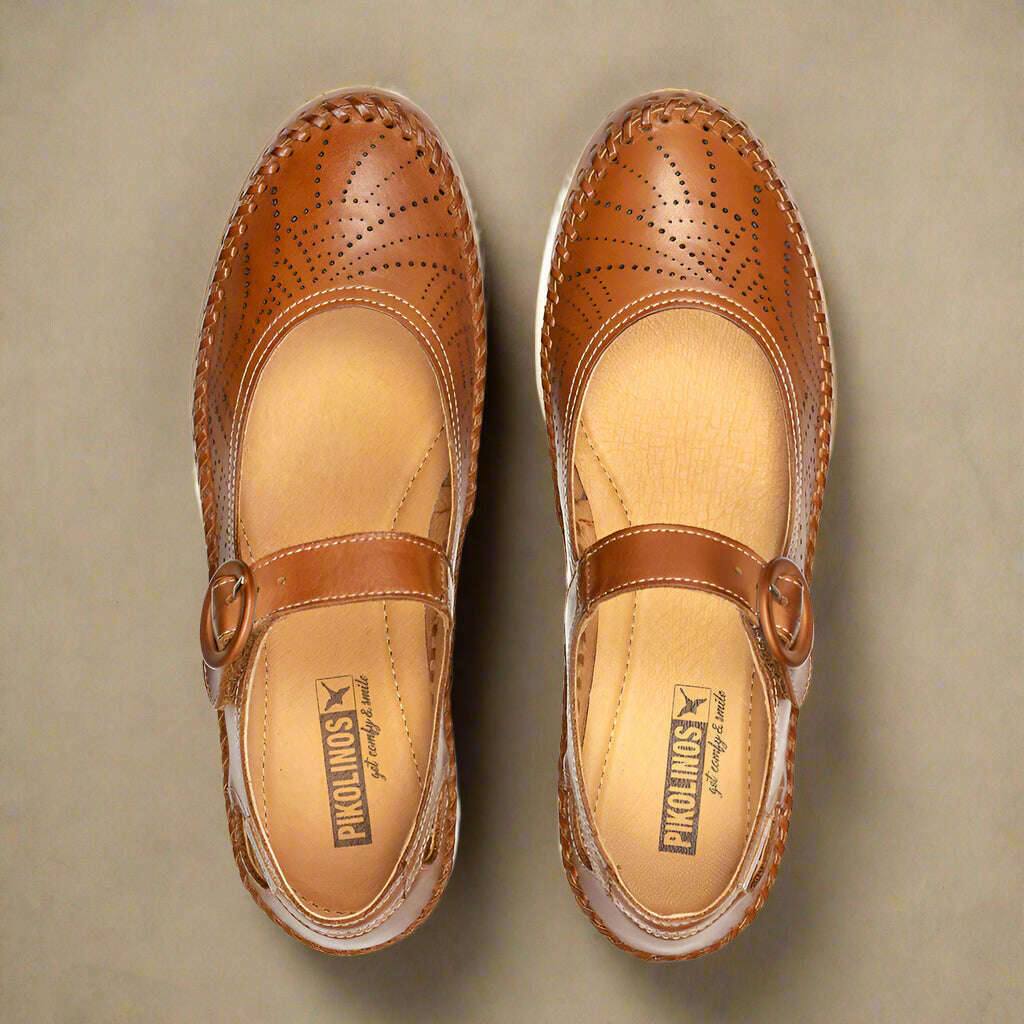 PIKOLINOS - TENERIFE W8D-4914 - Brandy*, Flats, Pikolinos, Plum Bottom