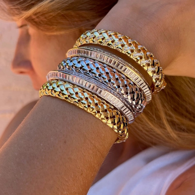 [NATIVE GEM Razor Edge Bangle Yellow Gold (Copy)], [JEWELRY], [Native Gem], [Plum Bottom].