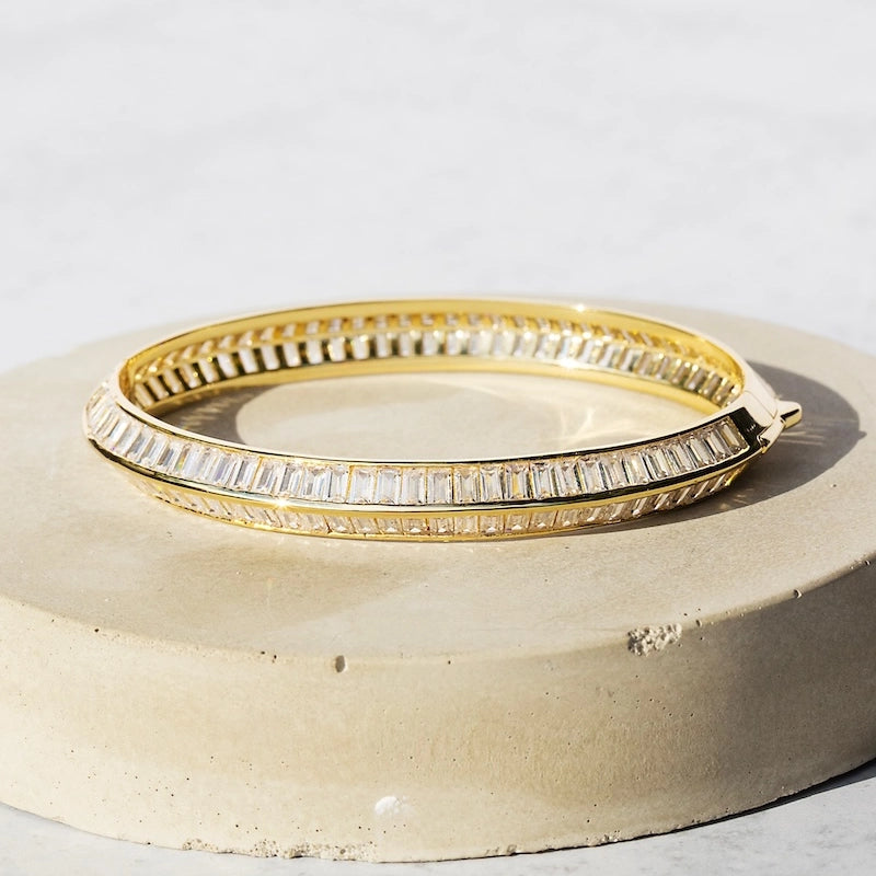 [NATIVE GEM Razor Edge Bangle Yellow Gold (Copy)], [JEWELRY], [Native Gem], [Plum Bottom].