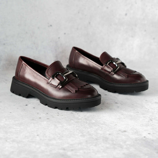 Regarde le Ciel - 06 Byron, Loafers, Regarde le Ciel, Plum Bottom