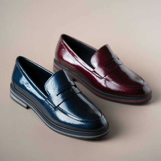 Regarde le Ciel - Berta 01, Loafers, Regarde le Ciel, Plum Bottom