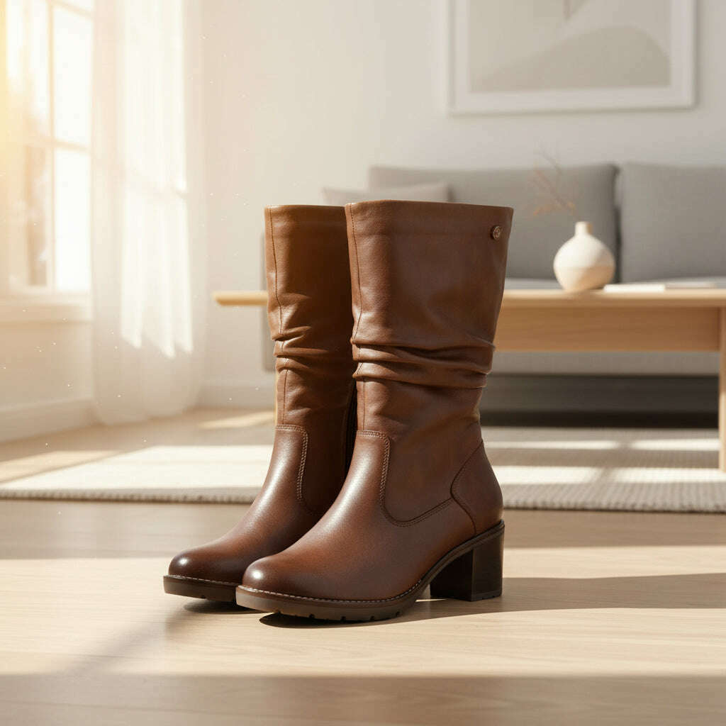 REMONTE D2A79 Midcalf Boot, Boots, Remonte, Plum Bottom