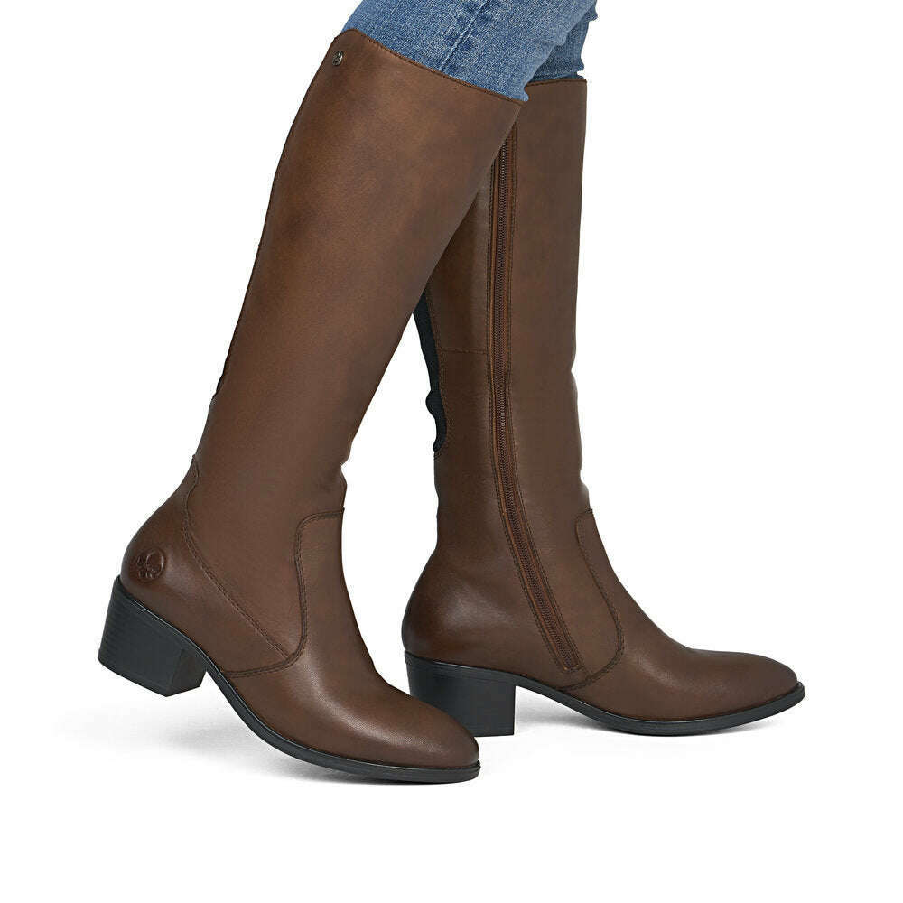 Rieker 73955 Tall Boot, Boots, Rieker, Plum Bottom