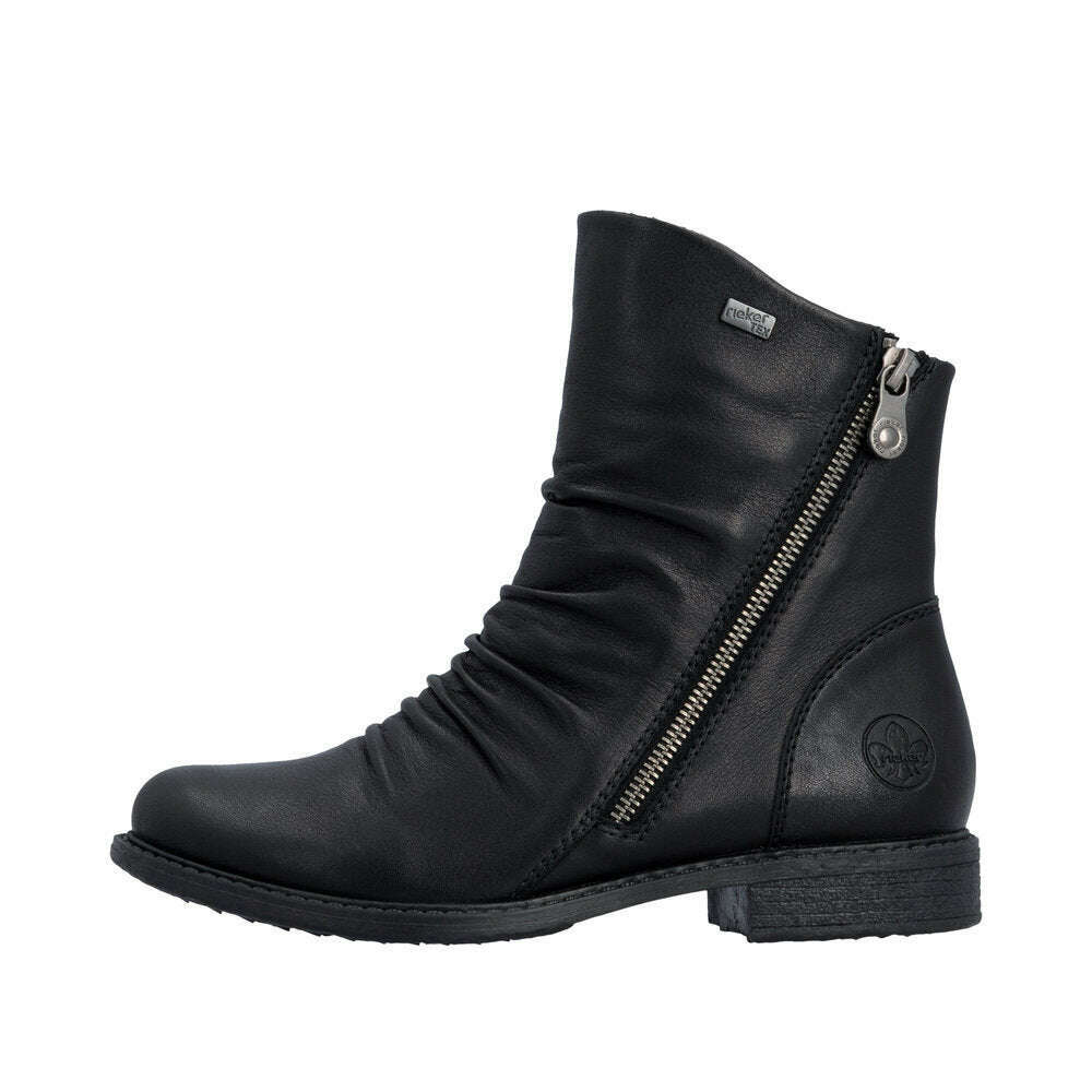 RIEKER 74853 Low Heel Boot, boots, Rieker, Plum Bottom