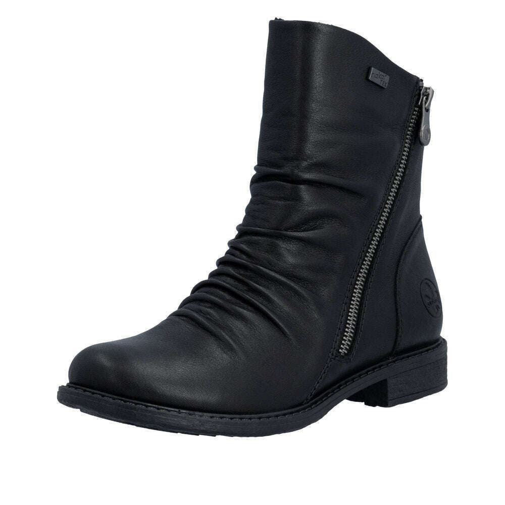 RIEKER 74853 Low Heel Boot, boots, Rieker, Plum Bottom