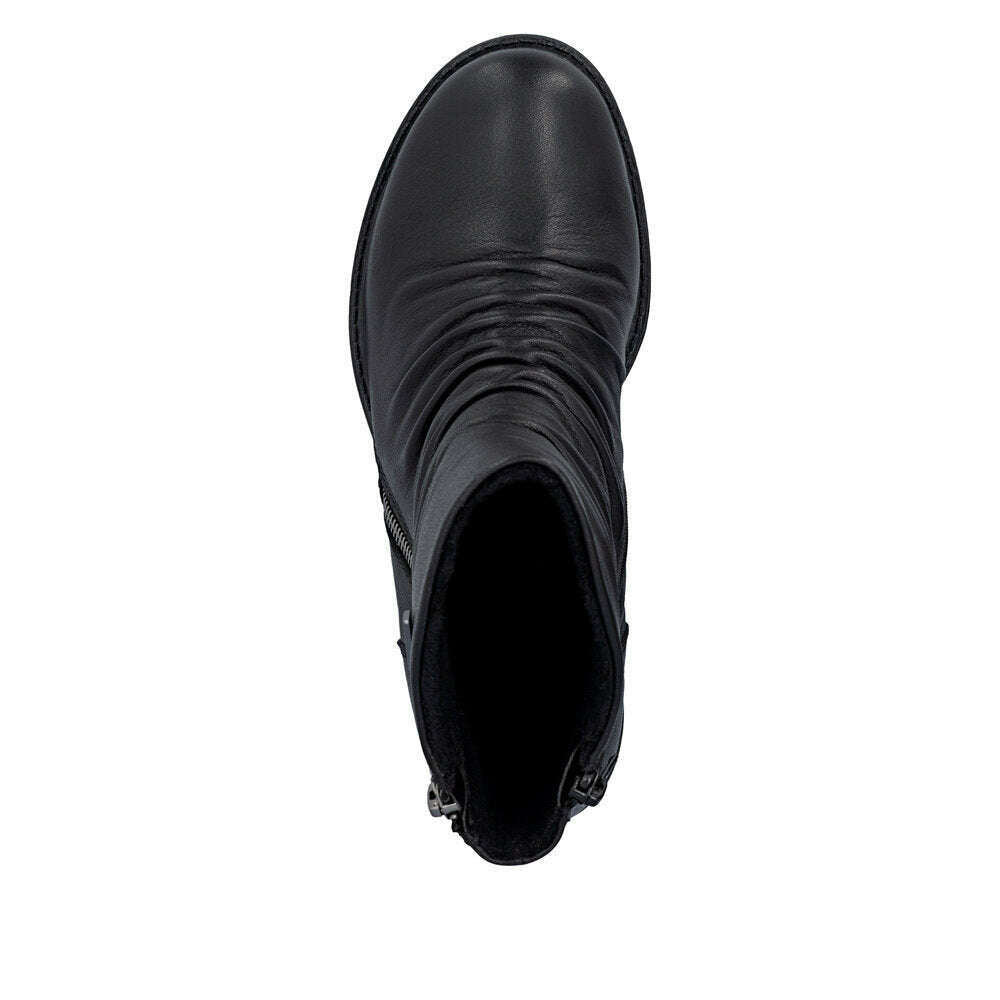RIEKER 74853 Low Heel Boot, boots, Rieker, Plum Bottom