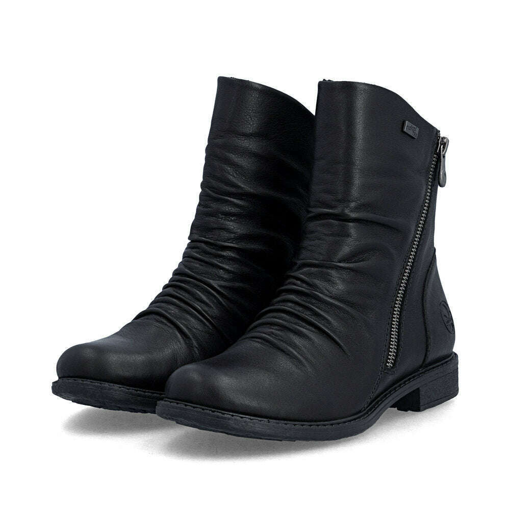 RIEKER 74853 Low Heel Boot, boots, Rieker, Plum Bottom