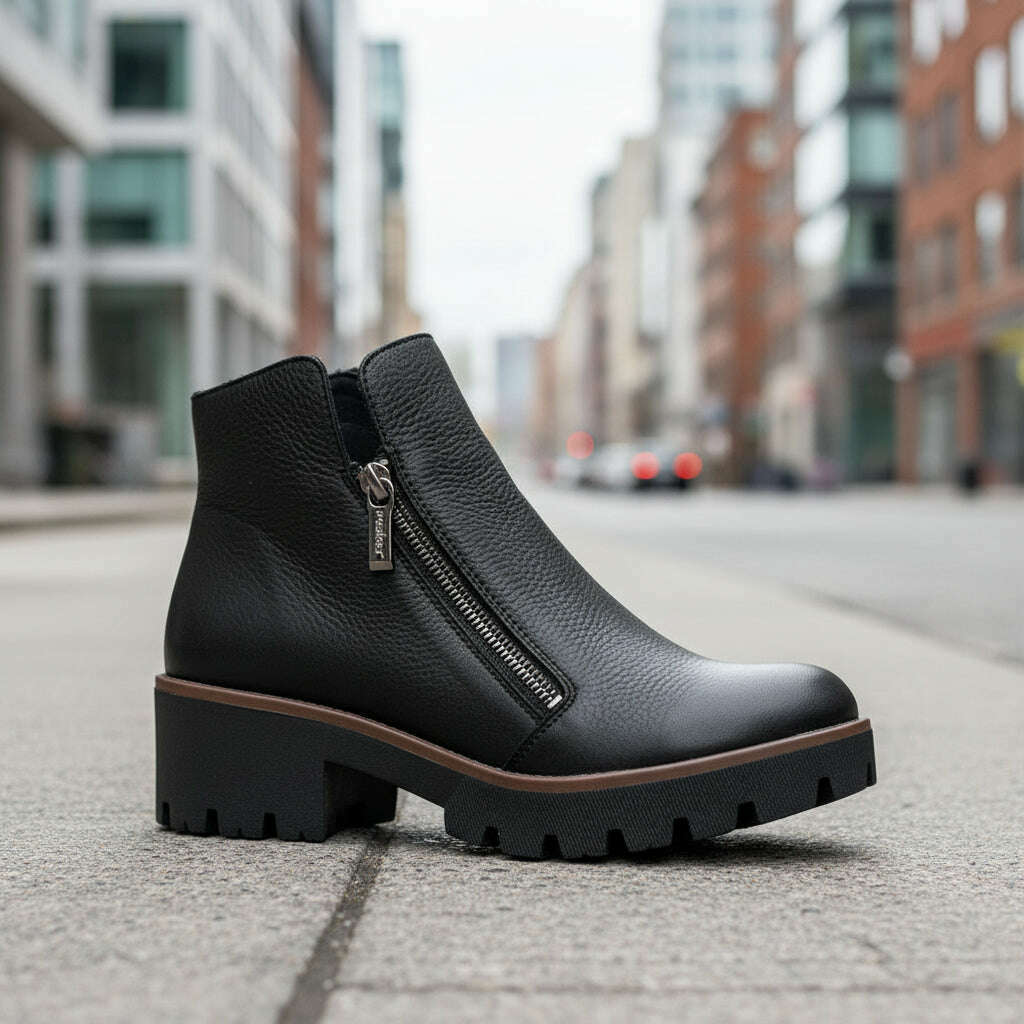 Rieker 79254 Lug Sole Boot, Boots, Rieker, Plum Bottom