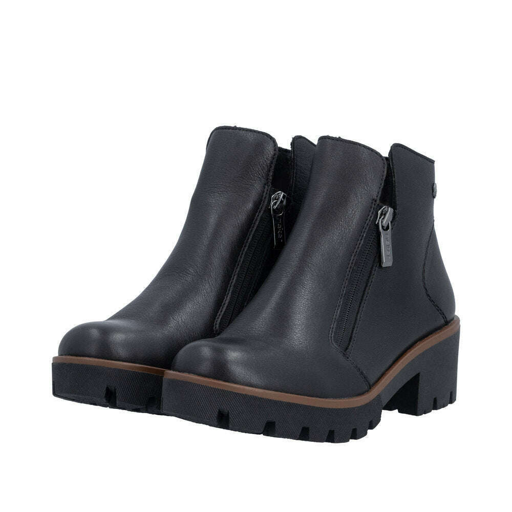 Rieker 79254 Lug Sole Boot, Boots, Rieker, Plum Bottom