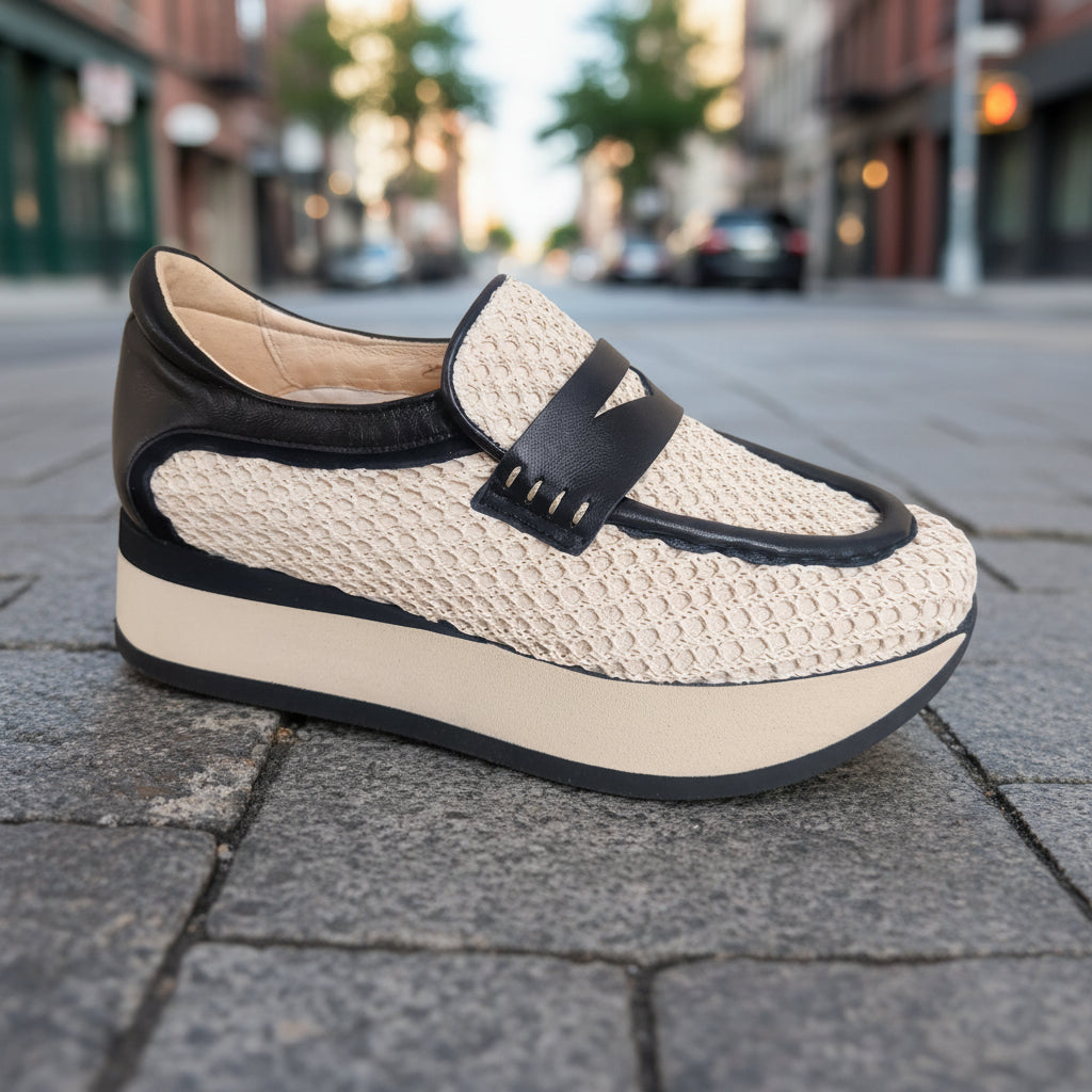 SOFTWAVES  Raffia Loafer