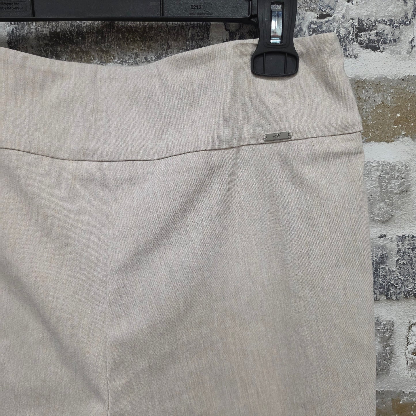 UP! 68450 Linen Effect Techno Ankle Pant Sand