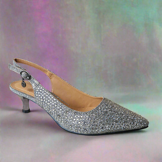 J. RENEE - FERRYANNE - Pewter Glitter/Rhinestones