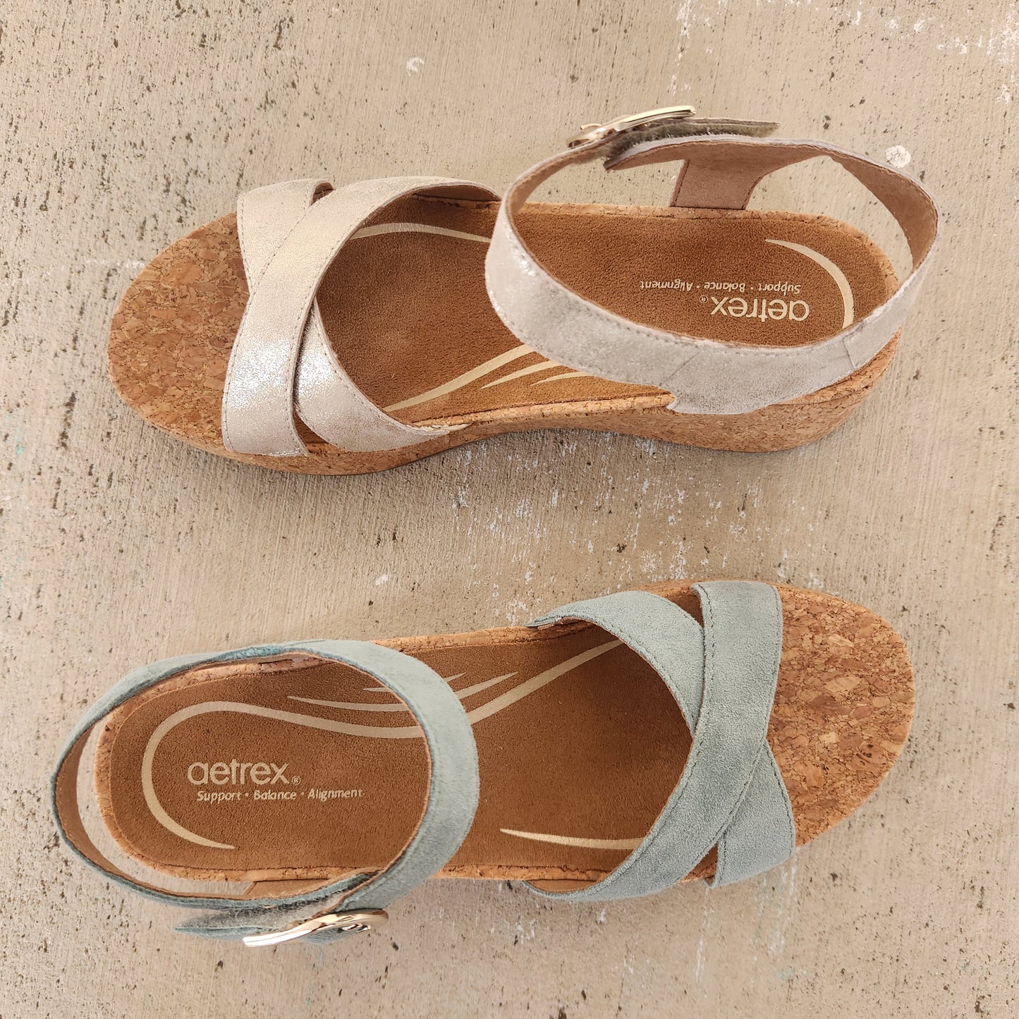 AETREX Flora Wedge Sandal