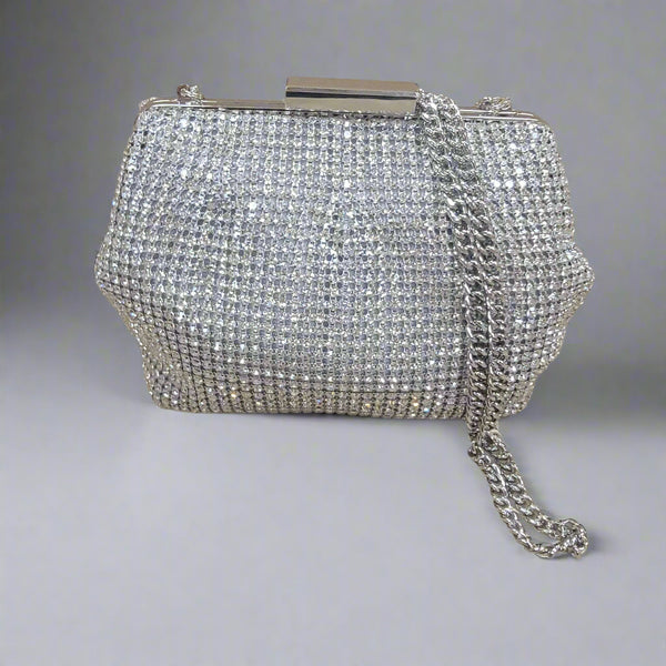 SONDRA ROBERTS SRB-E4040: Rhinestone Evening Clutch – Plum Bottom