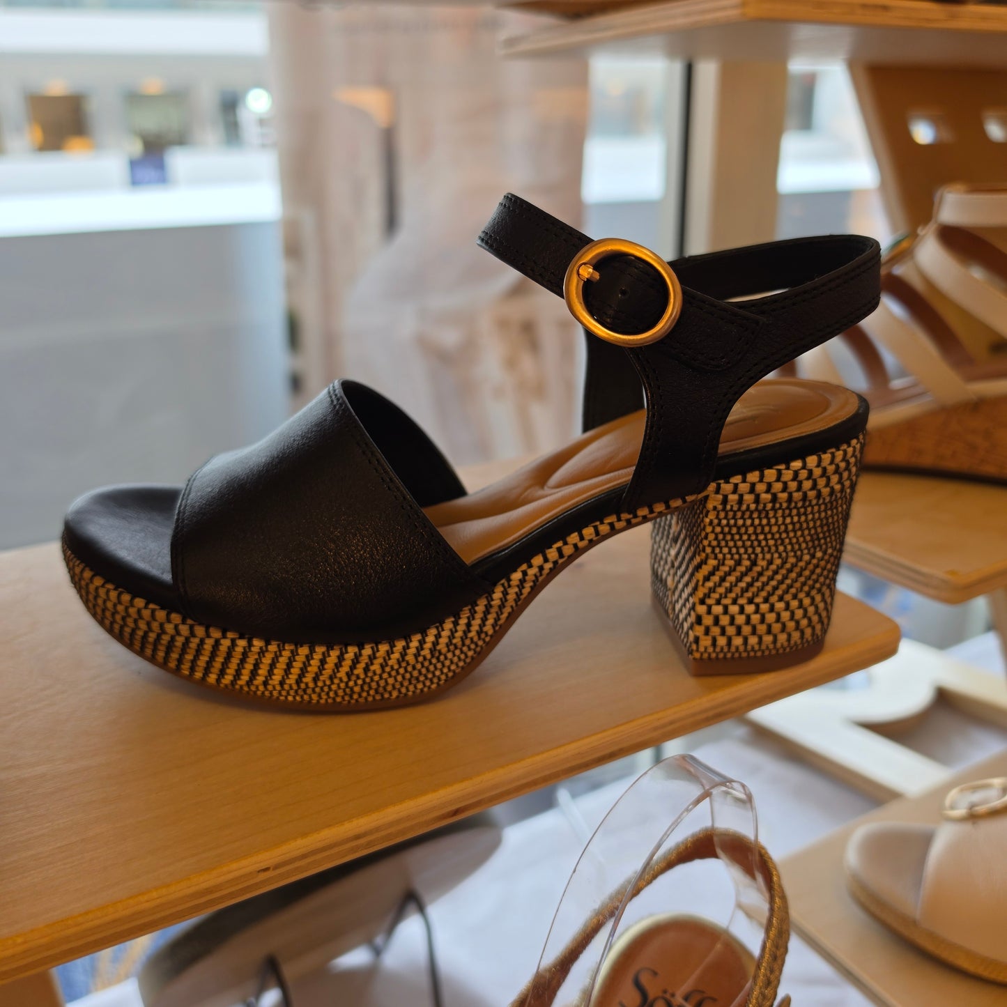 [Sofft Lucita Black], [Sandals], [Sofft], [Plum Bottom].