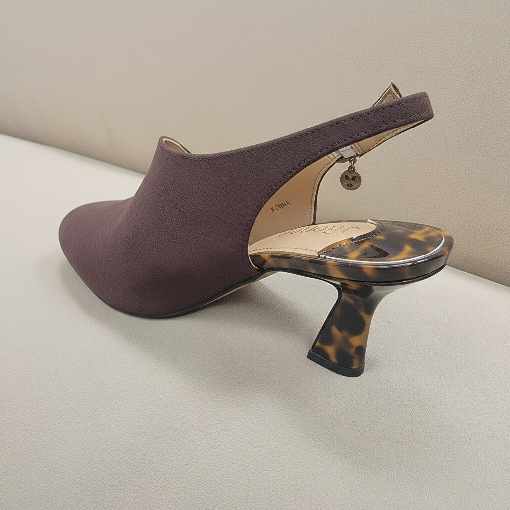 J. Renee - Prissy - Brown Suede/Tortoise Patent