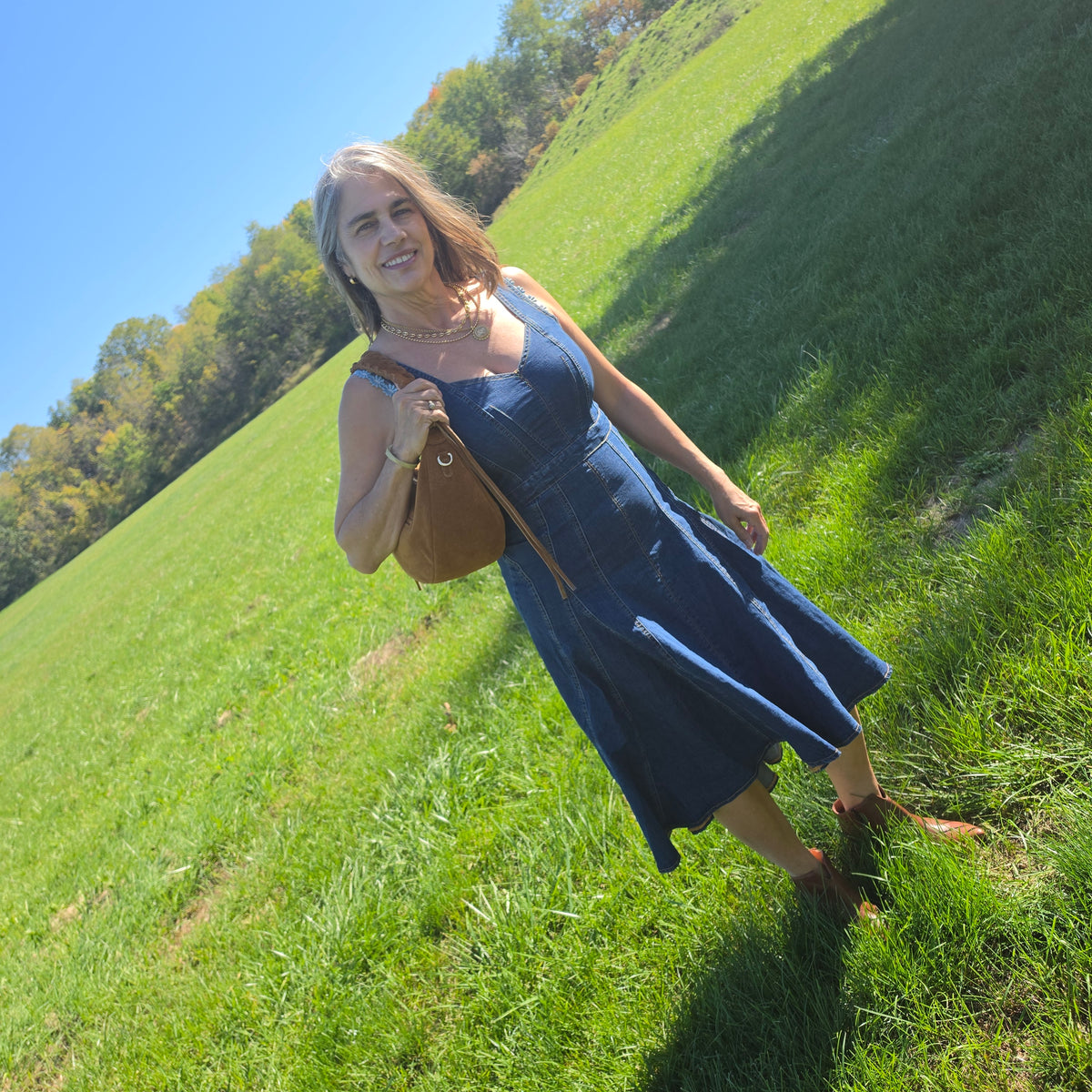 SCULLY Hi/Lo Denim Sleeveless Dress