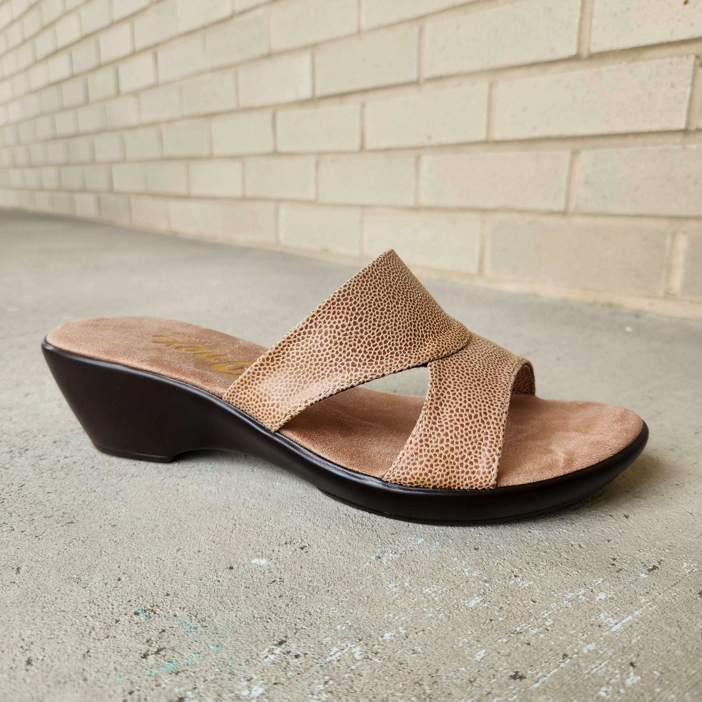 ONEX Gilda-2 Slide Sandal, Sandals, Onex, Plum Bottom