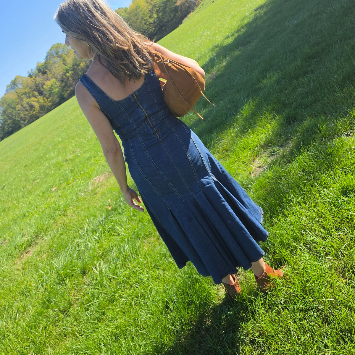 SCULLY Hi/Lo Denim Sleeveless Dress