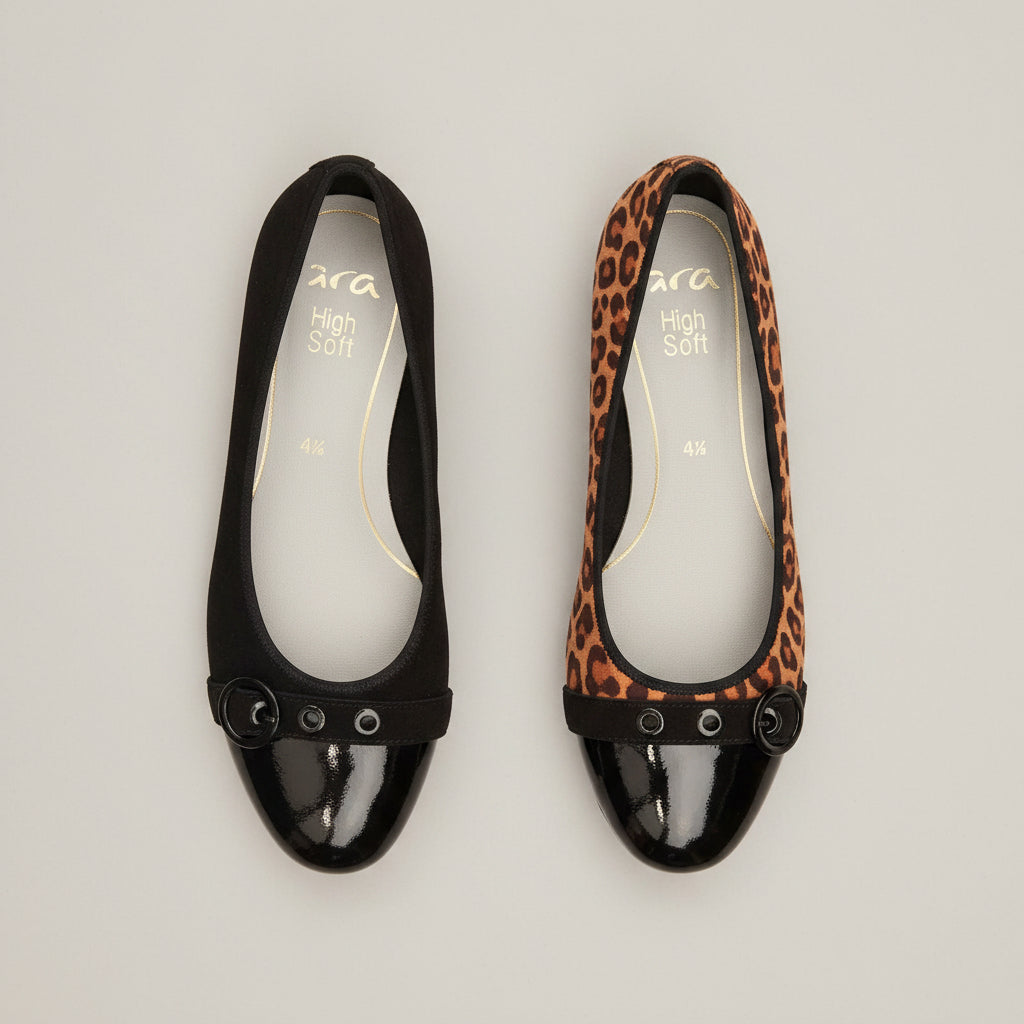 ARA Broadway 43701 Ballet Flat, Flats, Ara, Plum Bottom